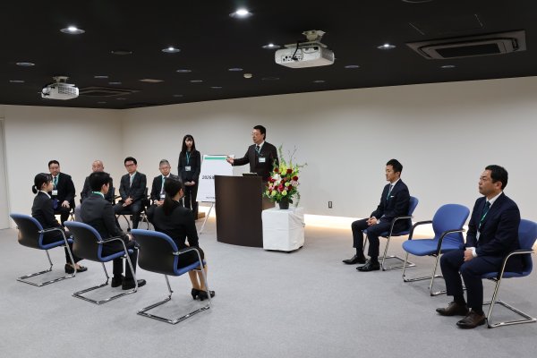 入社式の様子