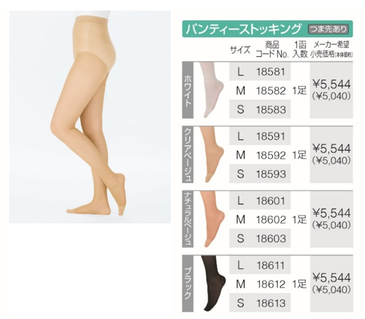パンティーストッキングつま先あり　商品概要