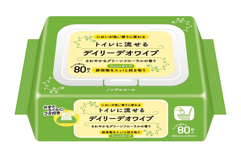 デイリーデオワイプ80枚入りパッケージ写真