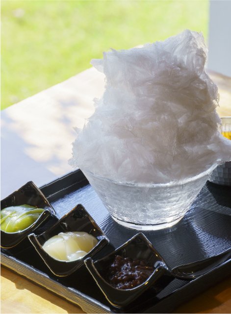 天然氷のかき氷